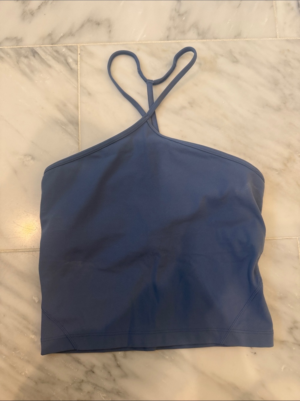 NEVER WORN- lululemon Women’s Crossback Crop Tank Top - Blue